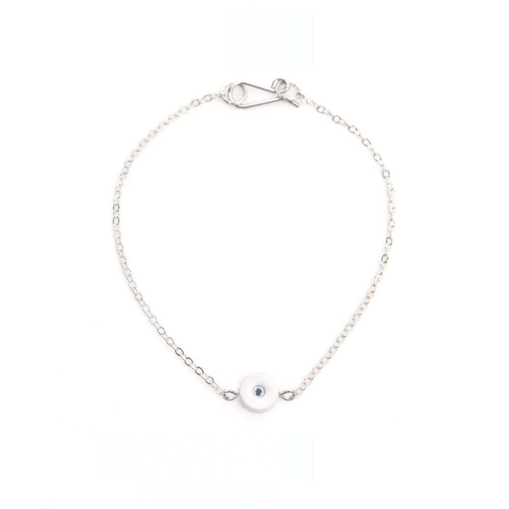 White Planet Chain Bracelet